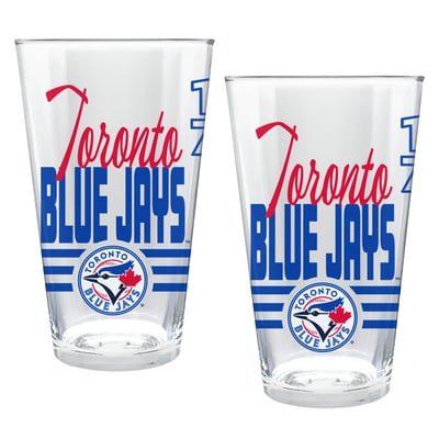 Toronto Blue Jays Two-Piece 16oz. Heritage Pint Glass Set