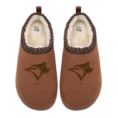 Toronto Blue Jays ISlide Unisex Tonal Logo Mission Slippers - Tan
