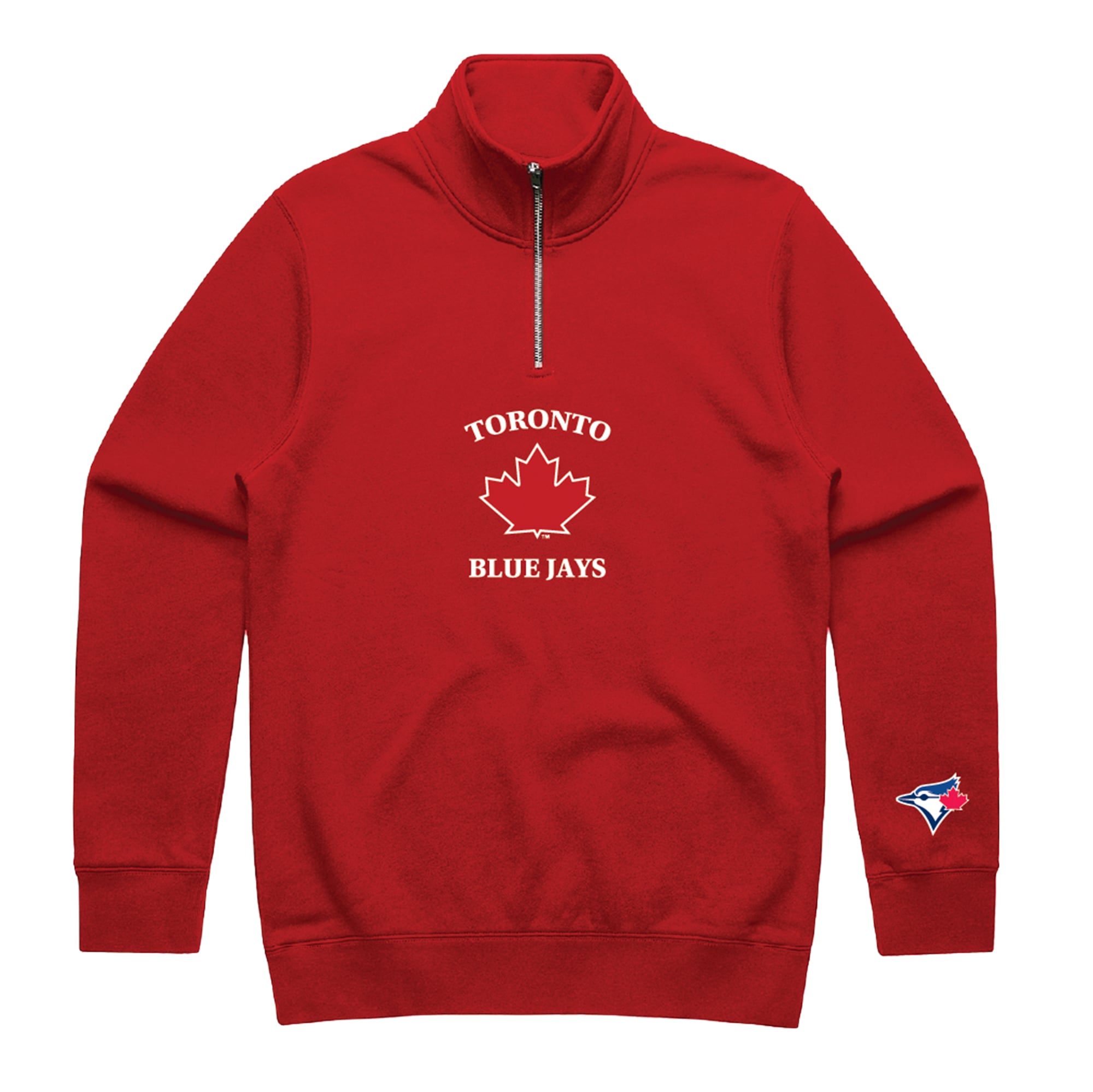 Unisex Toronto Blue Jays Peace Collective Red Collegiate Quarter-Zip ...