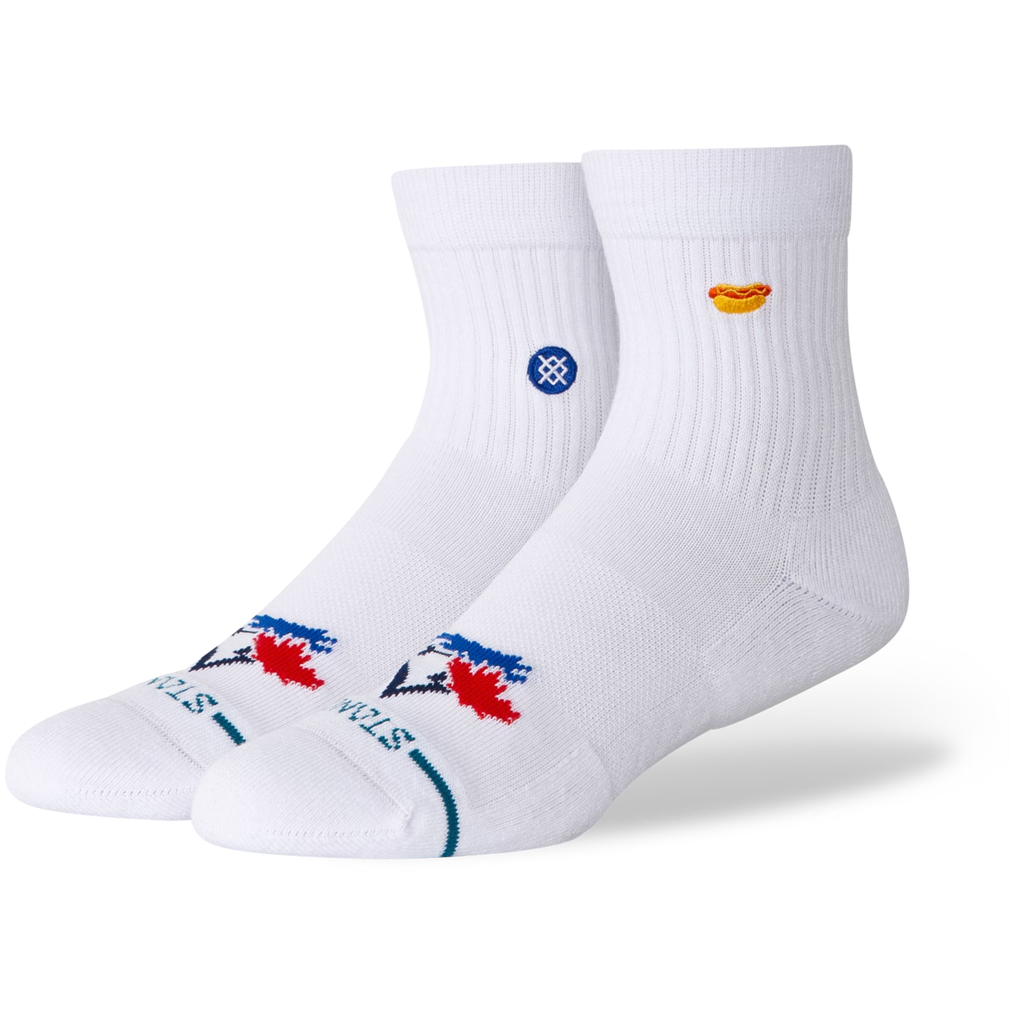 Unisex Toronto Blue Jays Stance White Hot Dog Quarter Socks