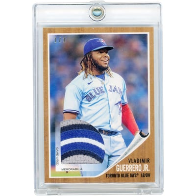 Vladimir Guerrero Jr. Toronto Blue Jays 2022 Topps Transcendent 1962 Variation Quad-Color Game Used Relic #VGJ-1962 #1/1 Card