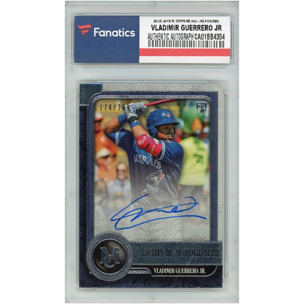 Autographed Toronto Blue Jays Vladimir Guerrero Jr. 2019 Topps Museum ...