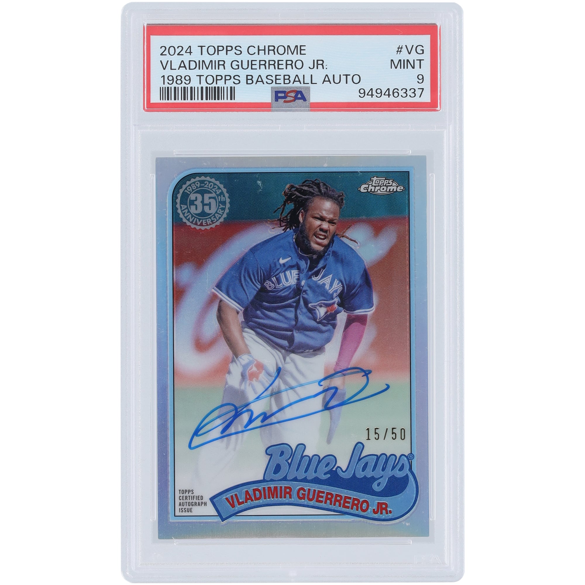Vladimir Guerrero Jr. Toronto Blue Jays Autographed 2024 Topps 