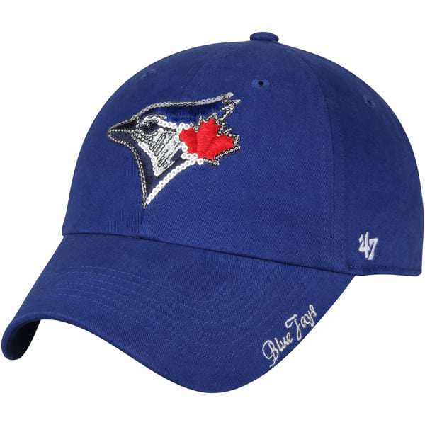 Blue Jays Toronto Dazzle Sequin Bling Slouch Cap Where to find a sparkly Toronto Blue Jays hat? main image 2