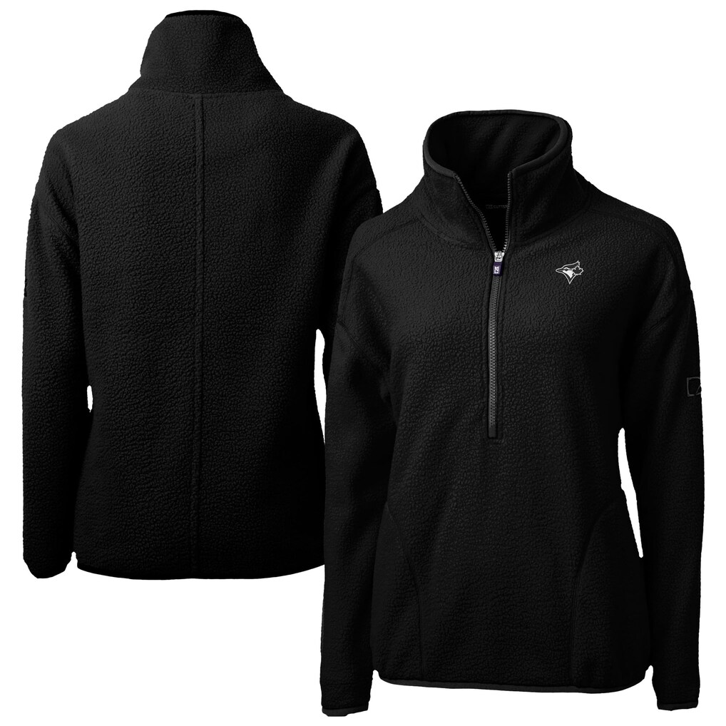 Women's Toronto Blue Jays Cutter & Buck Black Cascade Eco Sherpa Fleece ...
