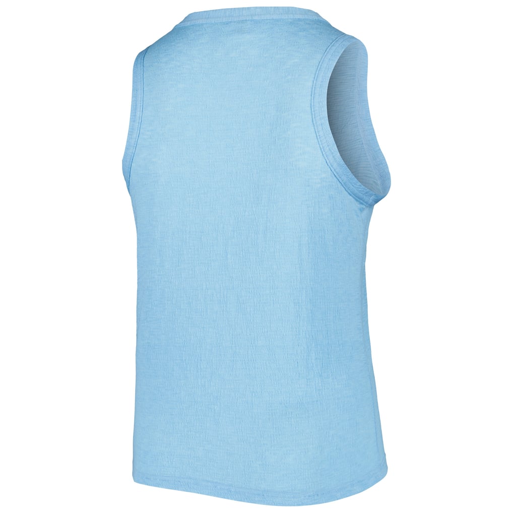 Toronto Blue Jays Soft as a Grape Women's Plus Size High Neck Tri-Blend Tank Top - Royal