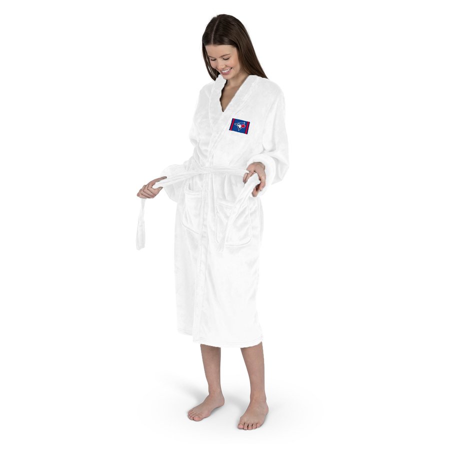 Women's Toronto Blue Jays The Northwest Group White Silk Touch Robe