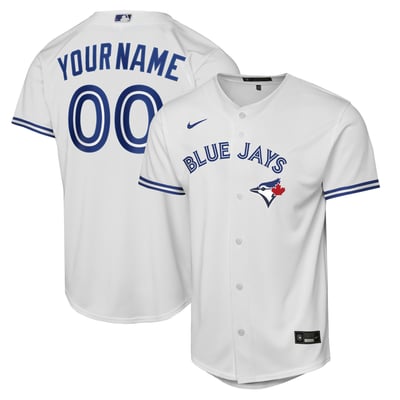 Toronto Blue Jays Nike Youth Home Replica Custom Jersey - White