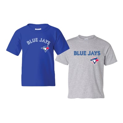  Toronto Blue Jays Soft as a Grape Youth 2-Pack Logo T-Shirt Set - Royal/Heather Gray