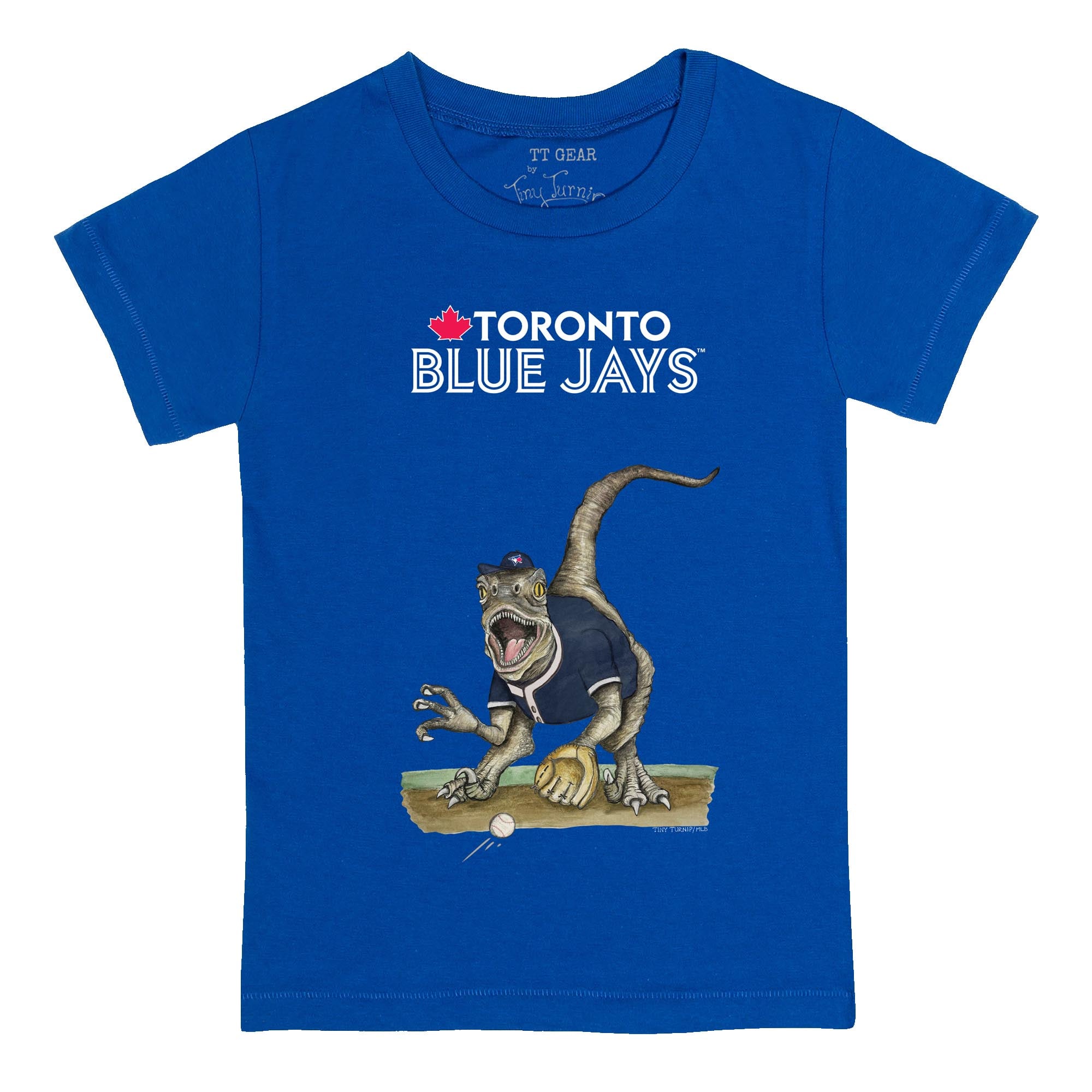 Youth Toronto Blue Jays Tiny Turnip Royal Velociraptor T-Shirt