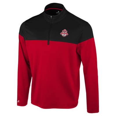 Toronto FC Antigua Hinder Quarter-Zip Pullover - Red/Black