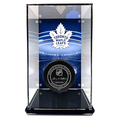  Toronto Maple Leafs Fanatics Authentic Tall Puck Display Case with Image
