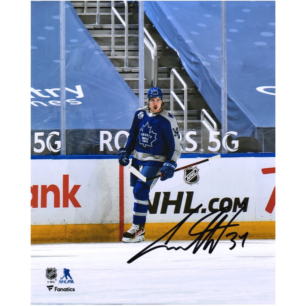 Auston Matthews Toronto Maple Leafs Fanatics Authentic Autographed 8" x 10" Reverse Retro Jersey Goal Celebration Photograph