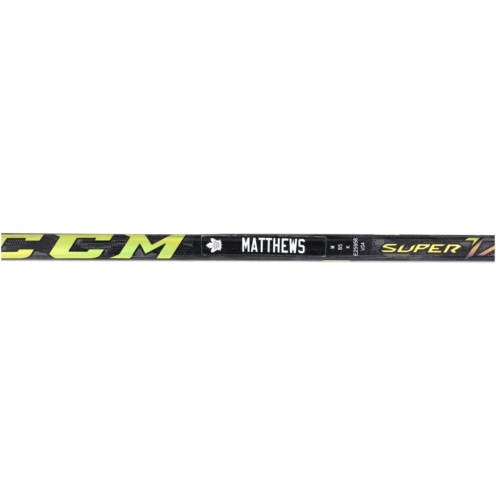 Bâton De Hockey Auston Matthews Dédicacé - Toronto Maple Leafs - Match Utilisé CCM - Authentifié Fanatics