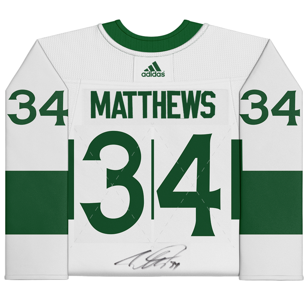 Auston Matthews Toronto Maple Leafs Fanatics Authentic Autographed Green Toronto St. Pats Adidas Authentic Jersey