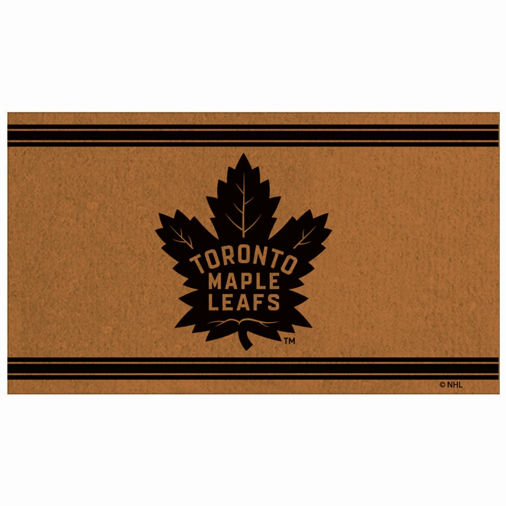 Toronto Maple Leafs 30'' x 18'' Logo Turf Mat - Brown
