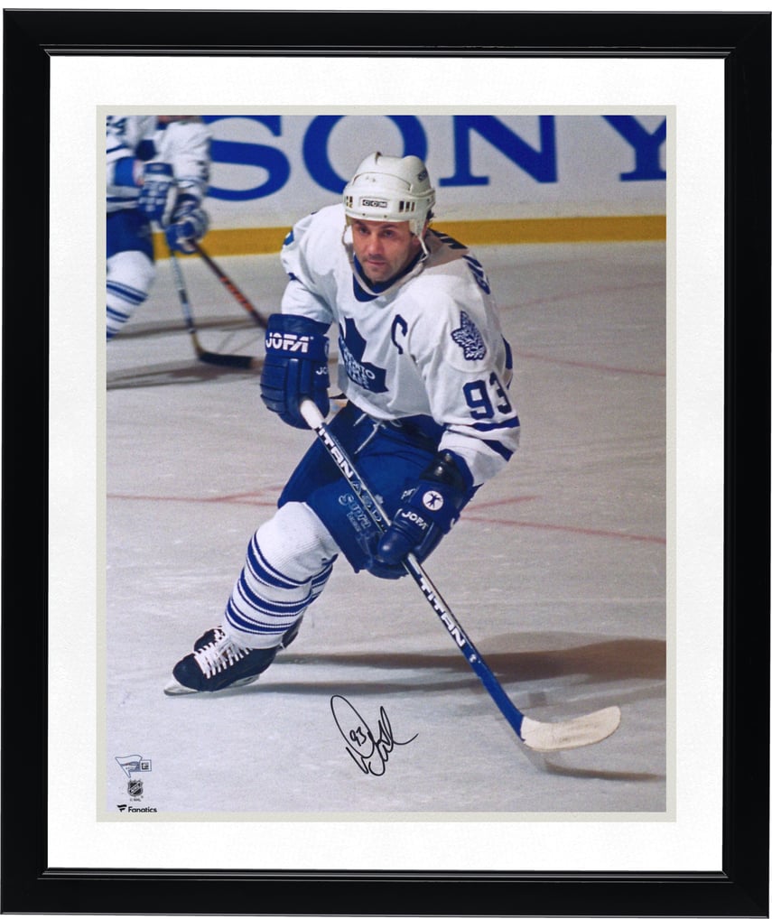 Doug Gilmour Toronto Maple Leafs Fanatics Authentic Autographed 16" x 20" White Jersey Skating Photograph