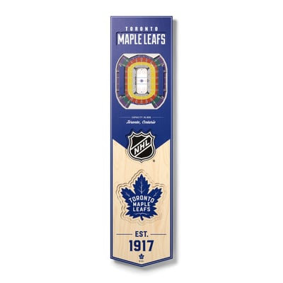 Toronto Maple Leafs Fanpoint 8'' x 32'' 3D StadiumView Banner