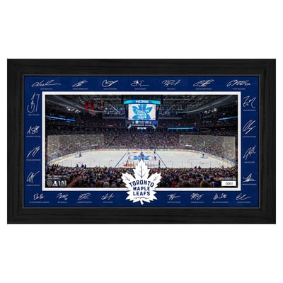 Toronto Maple Leafs Highland Mint Limited Edition 2026–27 Facsimile Signature 12" x 20" Rink Framed Photo
