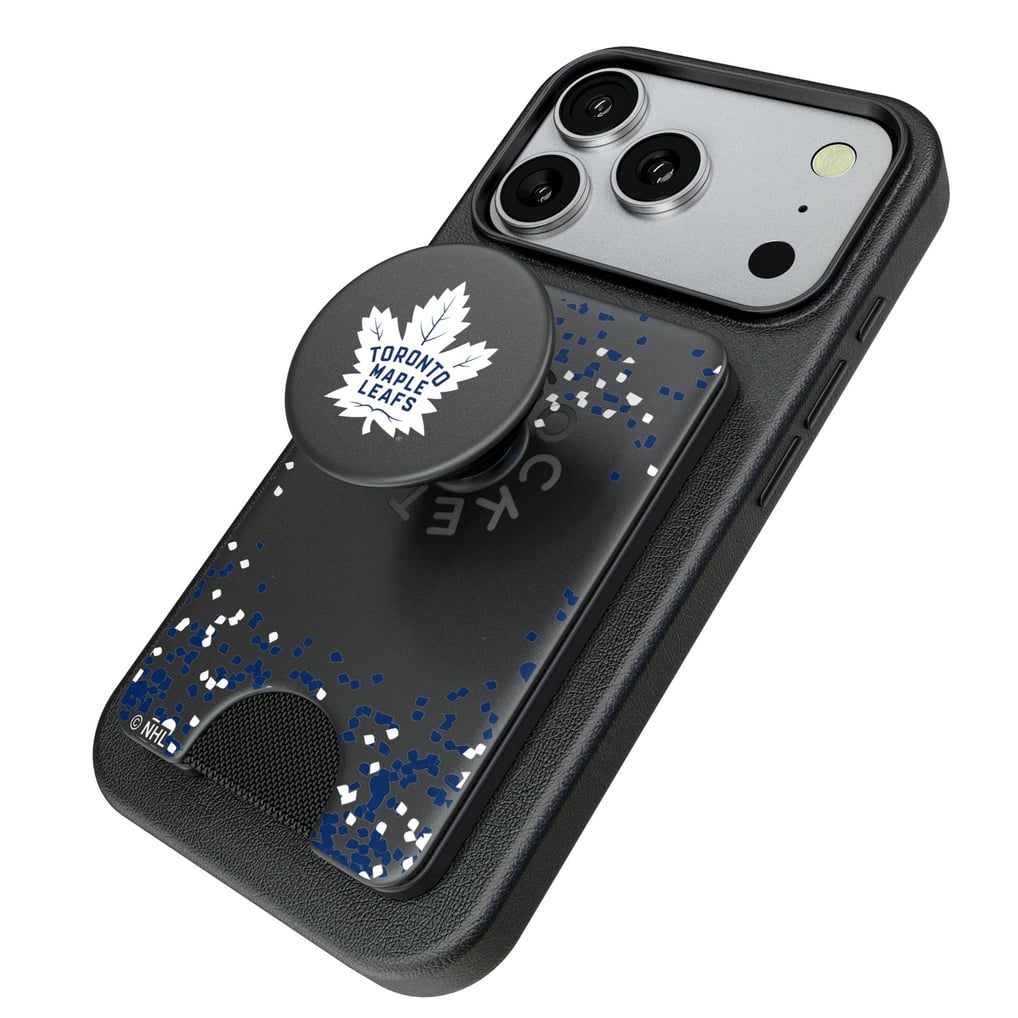 Toronto Maple Leafs Keyscaper Confetti PopSockets Magnetic Wallet