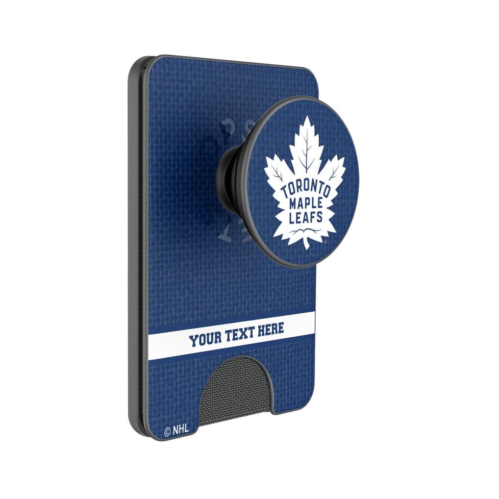 Toronto Maple Leafs Keyscaper Personalized Solid PopSockets Magnetic Wallet