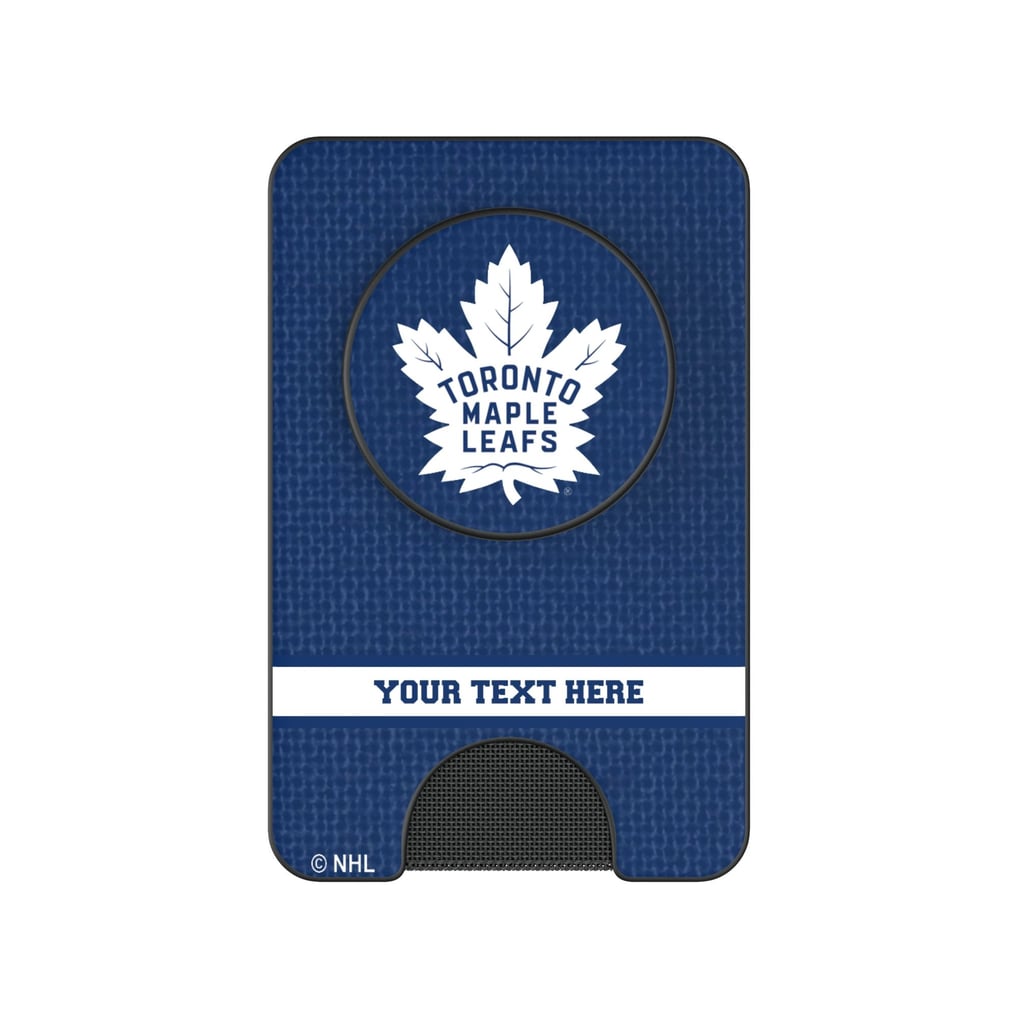 Toronto Maple Leafs Keyscaper Personalized Solid PopSockets Magnetic Wallet