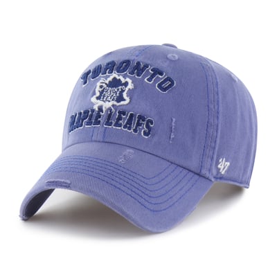 Toronto Maple Leafs '47 Seymoore Distressed Applique Clean Up Adjustable Hat - Blue