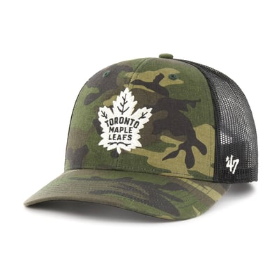 Toronto Maple Leafs '47 Trucker Snapback Hat - Camo/Black