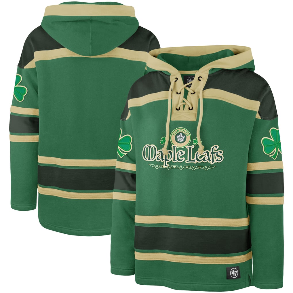  Toronto Maple Leafs '47 St. Patrick's Day McLucky Superior Lacer Pullover Hoodie - Kelly Green