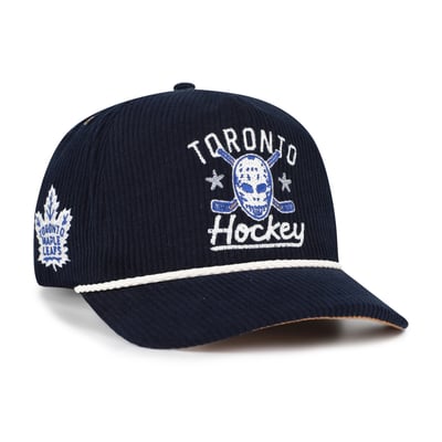 Toronto Maple Leafs '47 Hockey Mask Corduroy Rope Hitch Adjustable Hat - Navy
