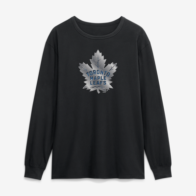 Toronto Maple Leafs  Forged Mascot Long Sleeve T-Shirt - Black