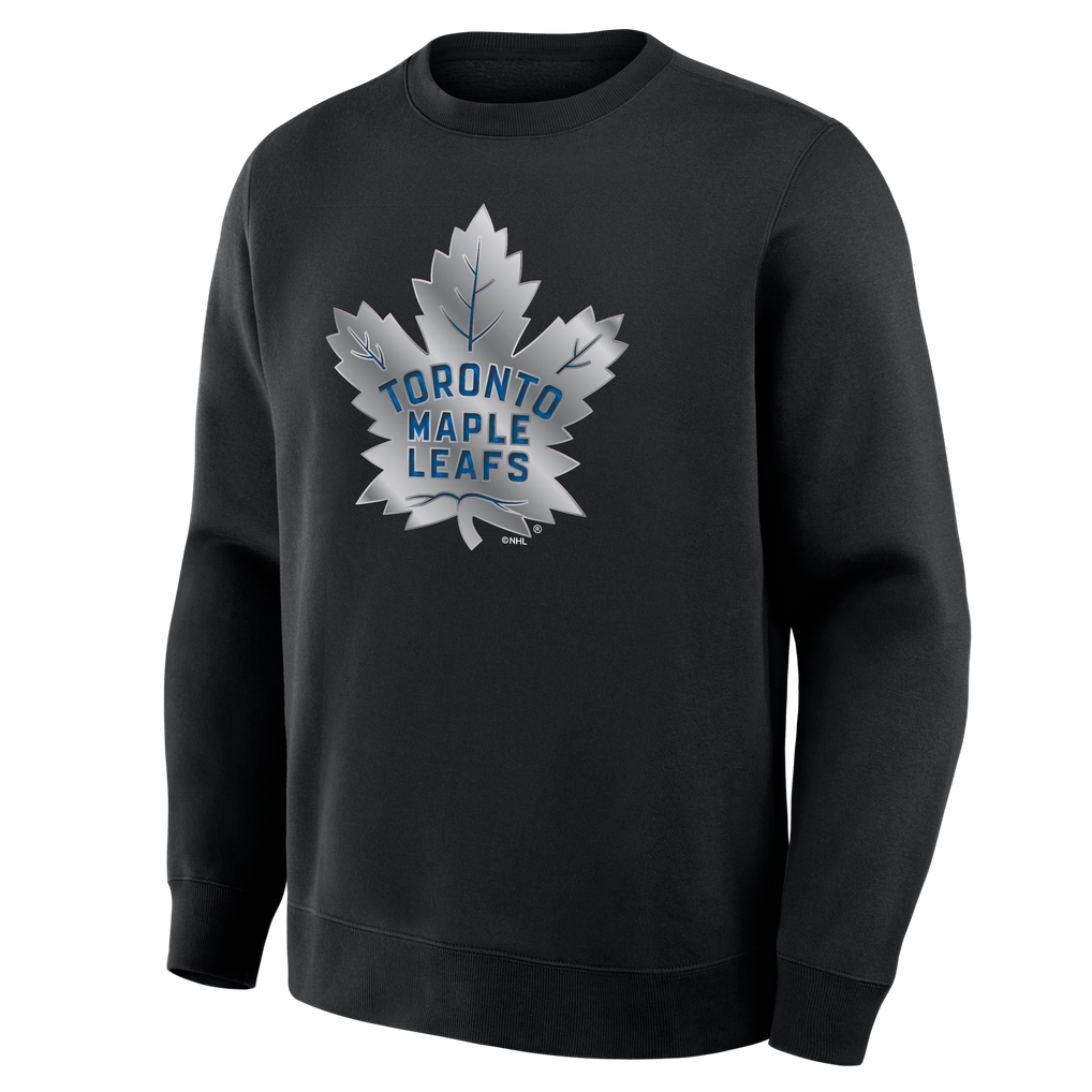 Toronto Maple Leafs  Metallic Mascot Sweatshirt - Black