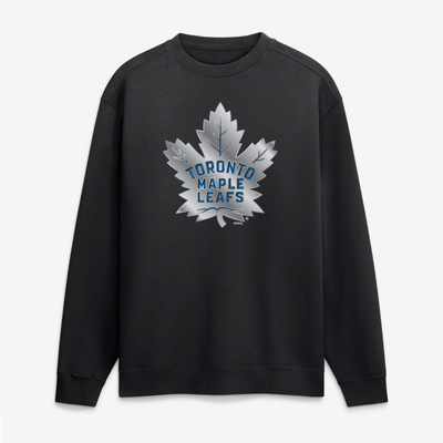 Toronto Maple Leafs  Metallic Mascot Sweatshirt - Black