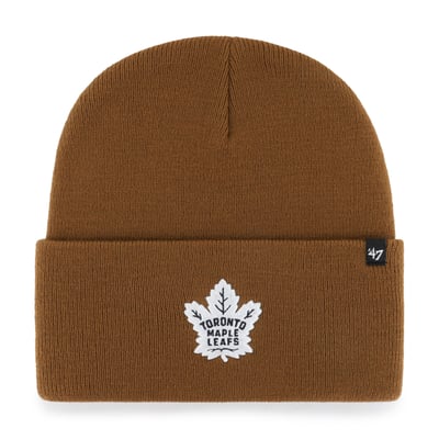 Toronto Maple Leafs Carhartt x '47 Cuffed Knit Hat - Brown