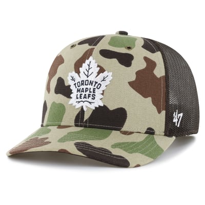 Toronto Maple Leafs Carhartt x '47 Adjustable Trucker Hat - Duck Camo
