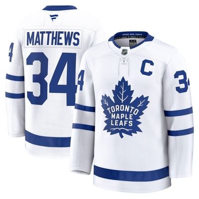 Auston Matthews Toronto Maple Leafs Fanatics Away Premium Jersey - White