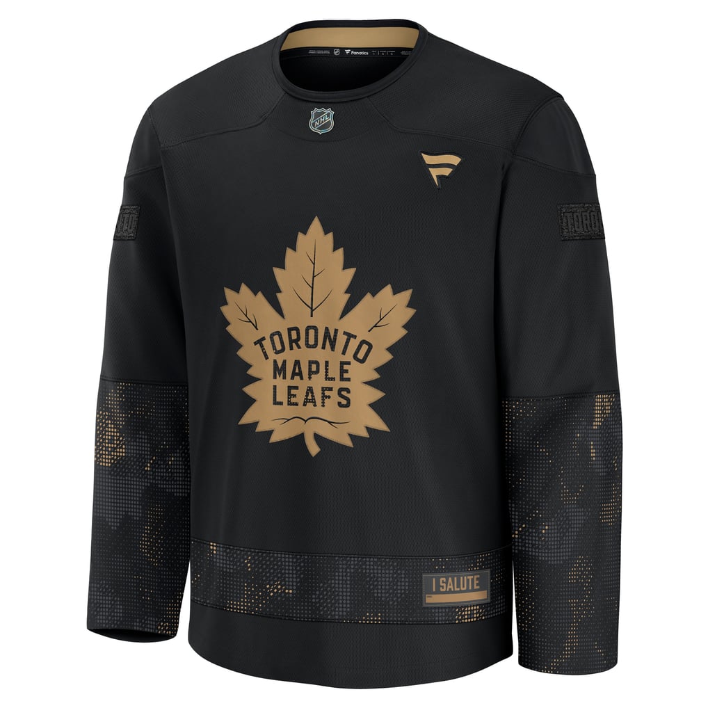  Toronto Maple Leafs Fanatics 2024 Military Appreciation Practice Jersey - Black