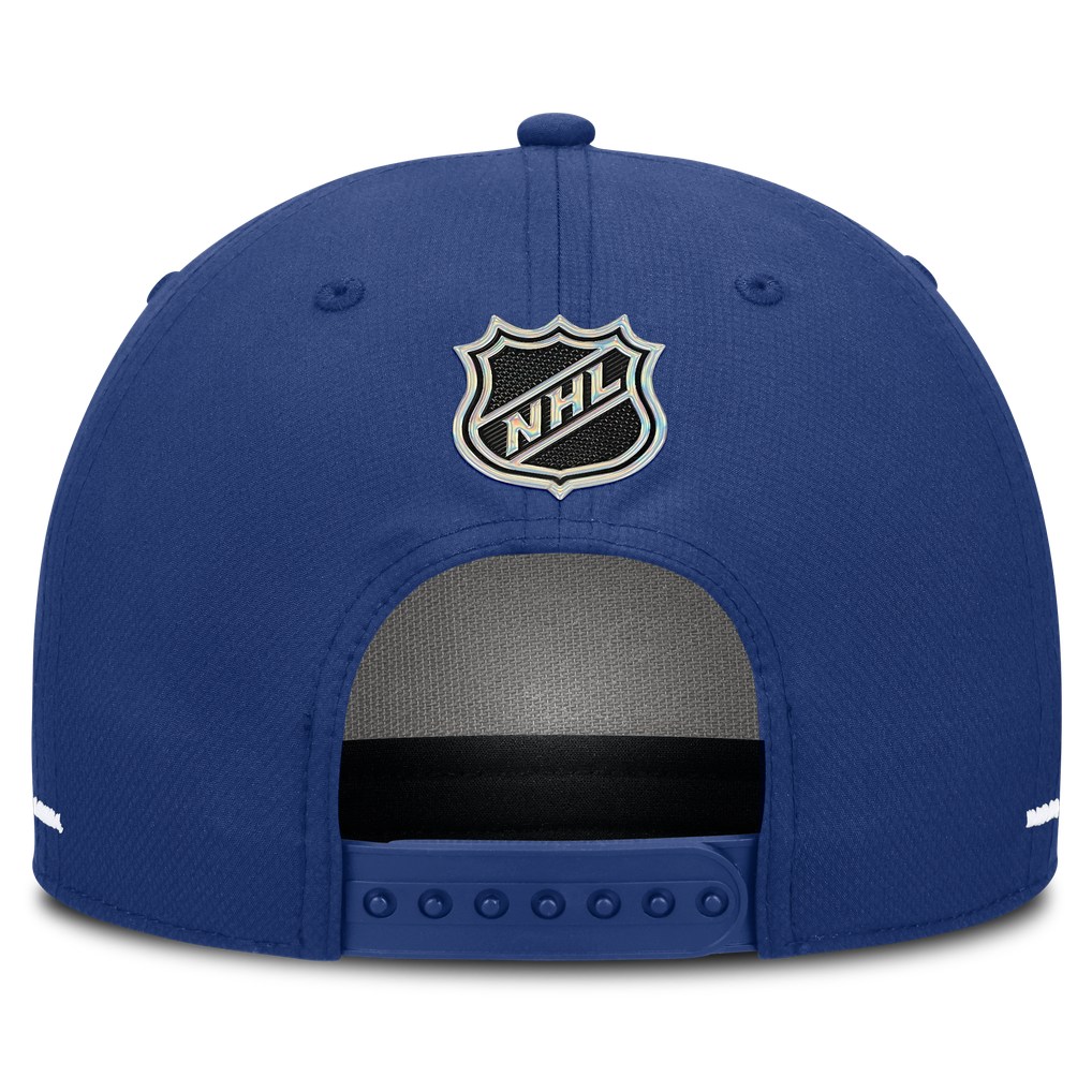 Toronto Maple Leafs Fanatics Authentic Pro Rink Bar Tacks A-Frame Adjustable Hat - Blue