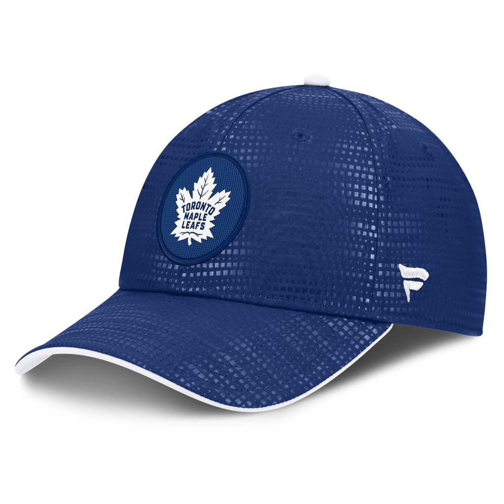 Toronto Maple Leafs Fanatics Authentic Pro Rink Debossed Stretch Fit Hat - Blue