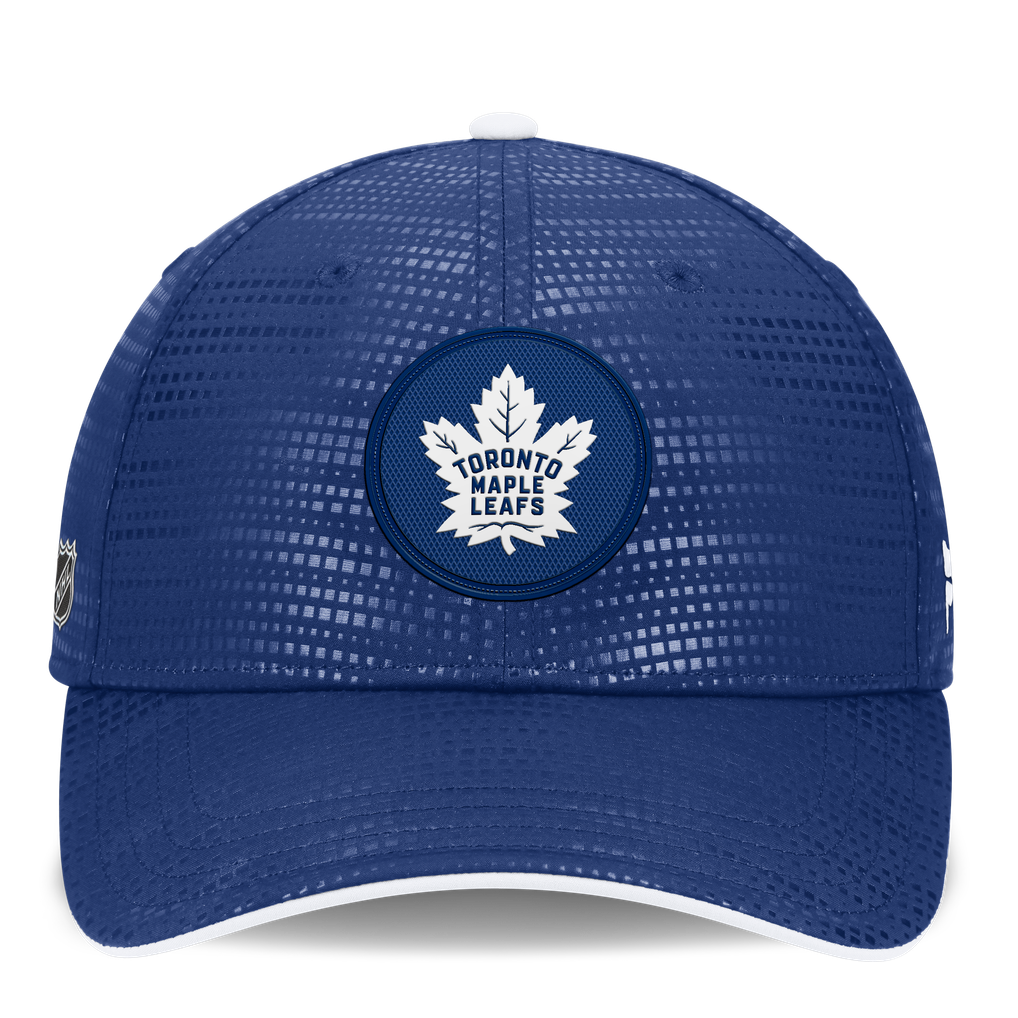 Toronto Maple Leafs Fanatics Authentic Pro Rink Debossed Stretch Fit Hat - Blue
