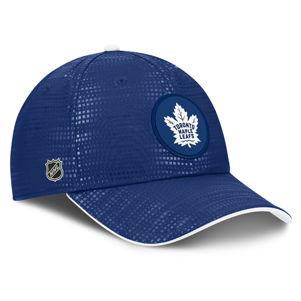 Toronto Maple Leafs Fanatics Authentic Pro Rink Debossed Stretch Fit Hat - Blue