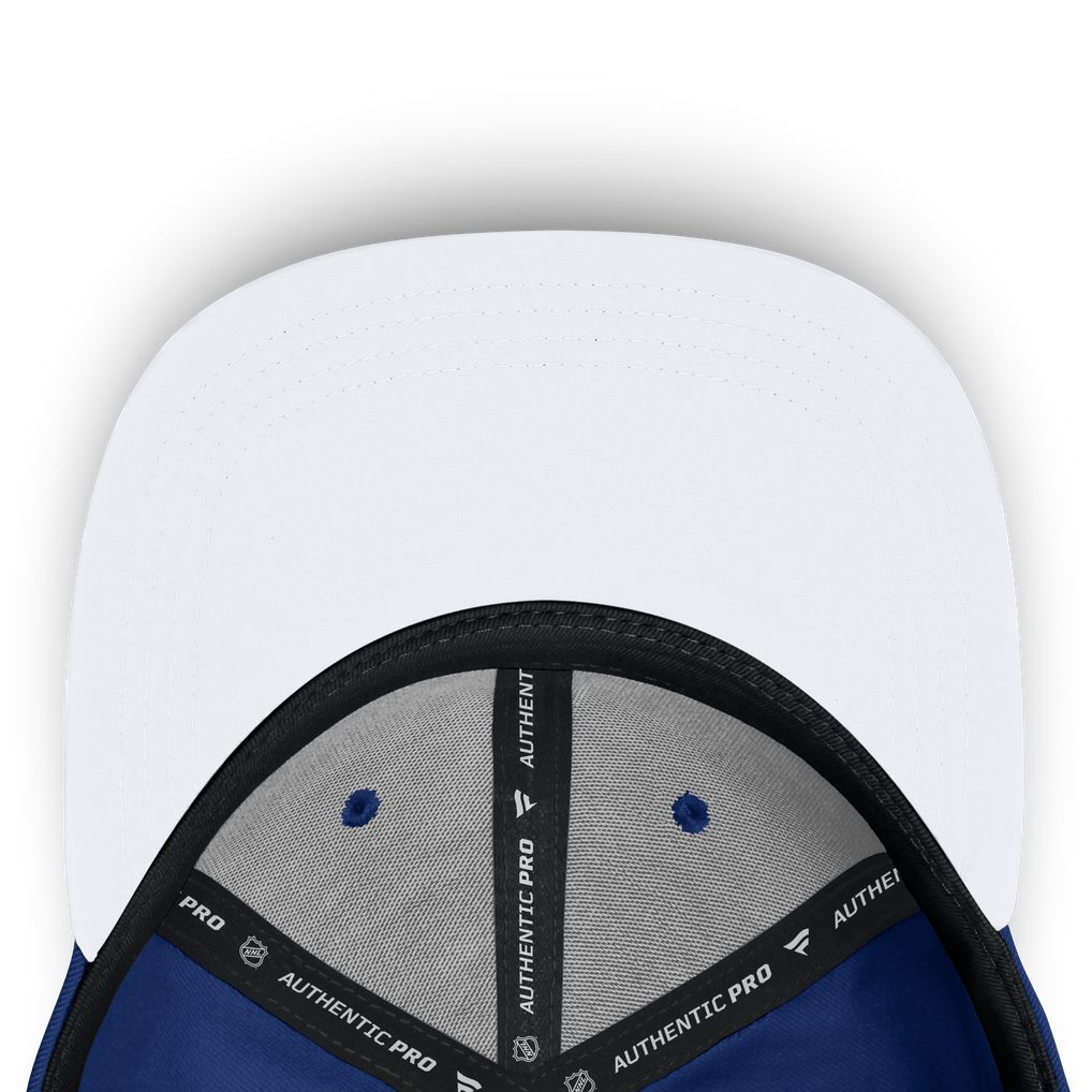 Toronto Maple Leafs Fanatics Authentic Pro Rink Debossed Stretch Fit Hat - Blue
