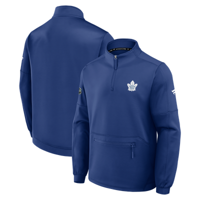 Toronto Maple Leafs Fanatics Authentic Pro Rink Fleece Quarter-Zip Pullover - Blue
