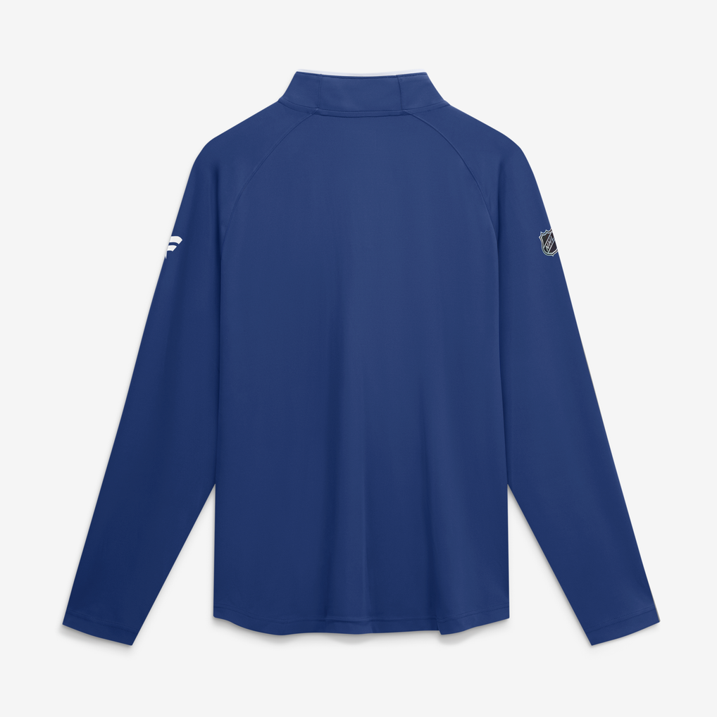 Toronto Maple Leafs Fanatics Authentic Pro Rink Lightweight Quarter-Zip Pullover - Blue