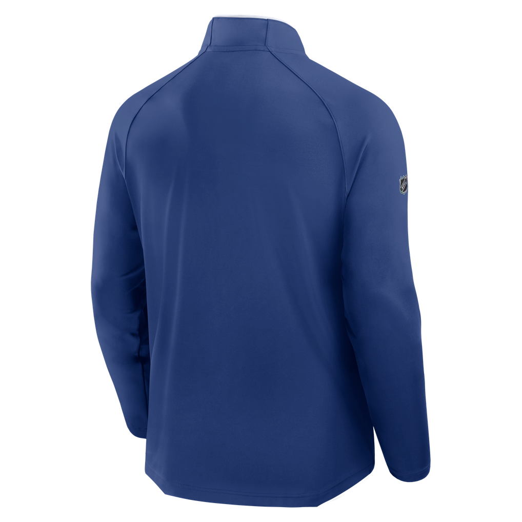 Toronto Maple Leafs Fanatics Authentic Pro Rink Lightweight Quarter-Zip Pullover - Blue