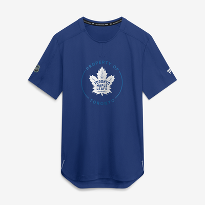 Toronto Maple Leafs Fanatics Authentic Pro Train Performance T-Shirt - Blue