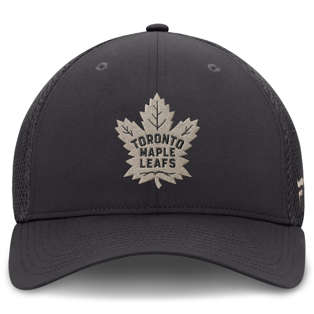 Toronto Maple Leafs Fanatics Authentic Pro Road Meshback Stretch Hat - Charcoal