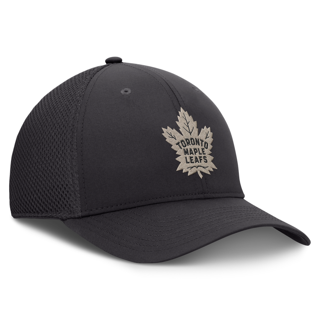 Toronto Maple Leafs Fanatics Authentic Pro Road Meshback Stretch Hat - Charcoal