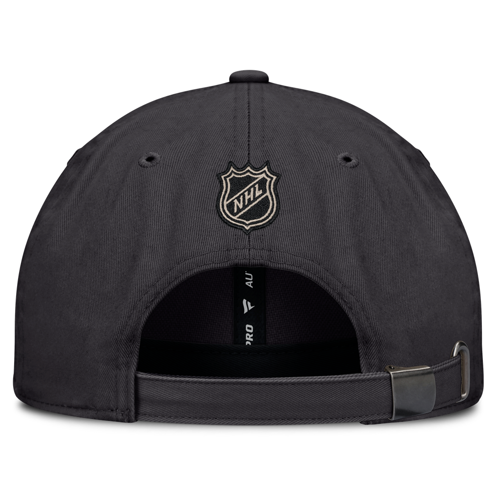 Toronto Maple Leafs Fanatics Road Phantom Washed Adjustable Hat - Charcoal