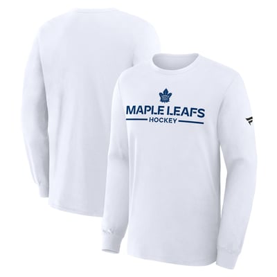 Toronto Maple Leafs Fanatics Authentic Pro Primary Long Sleeve T-Shirt - White